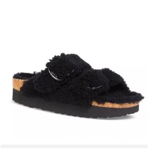 Birkenstock Papillio size 6 37 black fury cozy used